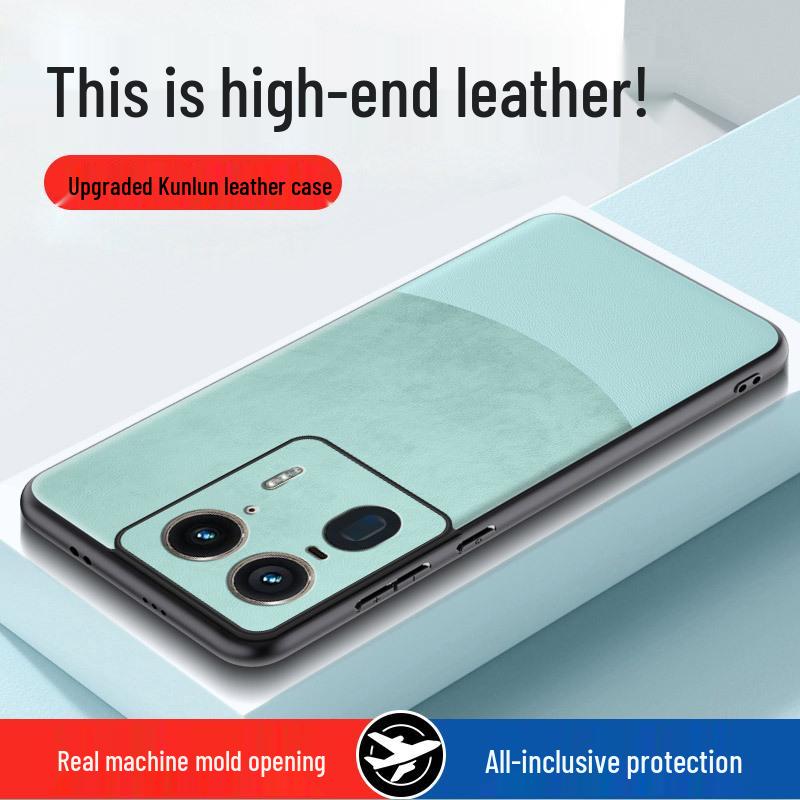 Motorola G54/Edge 60 Fusion Plain Spliced Leather Anti-Drop Case