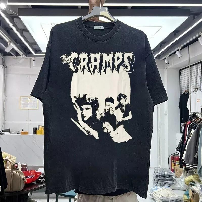 The Cramps Songs The Lord Taught Us Album 90s Black Cotton Tshirt Unisex Unisex T-Shirt XL