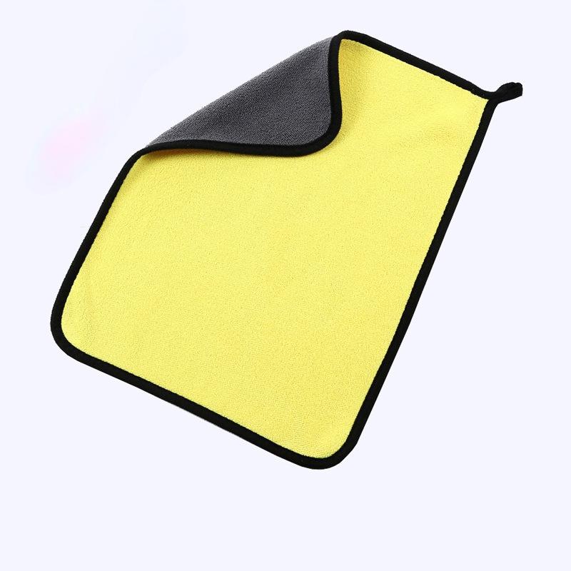 Car Microfiber Cloth Wash Towel Microfiber Cleaning Cloth Car Wash Drying Towel Auto Detailing Coral Velvet Thickened Car Towel