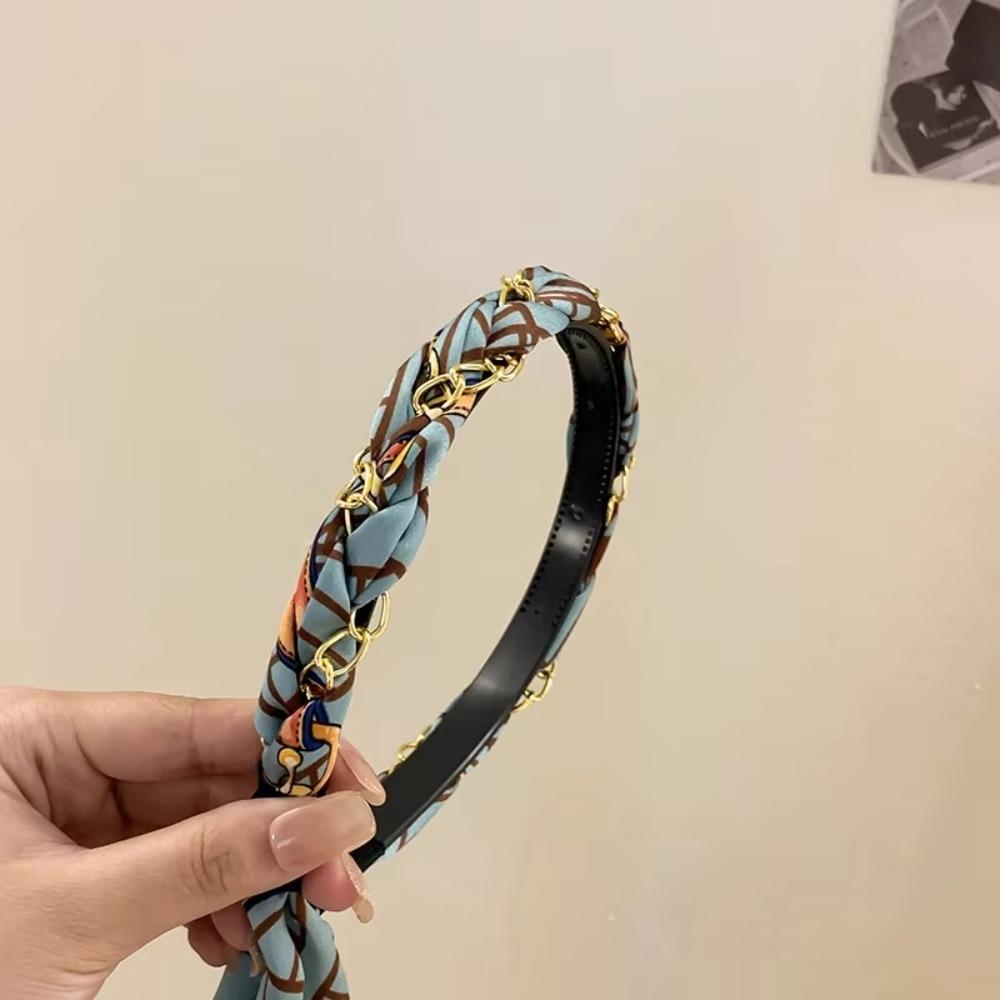 Kwiatowa Opaska do Włosów z Wstążki Regulowana Kokarda Pleciona Opaska do Włosów dla Kobiet Dziewcząt Dzieci