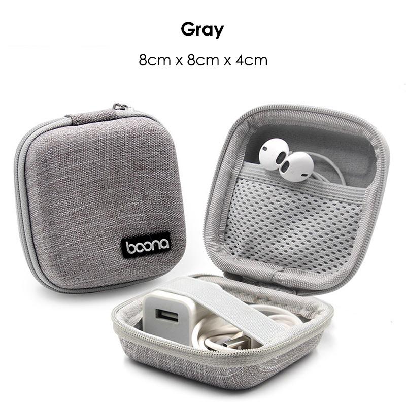 Portable Earphone Storage Bag Data Cable Organizer Bag Multifunctional Digital Gadgets Case Charger U Disk Protective Cover