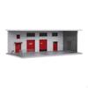 1/64 Model Car Display Case Miniature Street Scene with LED Lights for Sports