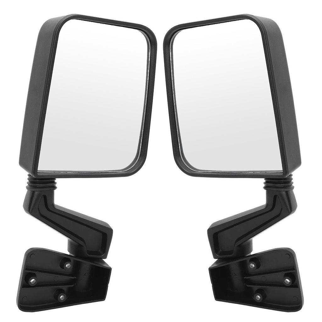 1 Pair Manual Door Mirror 105495870 Scratch Resistant Anti Heat Fade Proof Manual Folding Side Mirror for TJ Manual