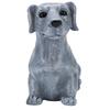 Dog Sculpture Resin Vivid Details Cute Dog Statue Animal Figurine for Bedroom Garden