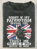 Mens British Army 230g Washed Tshirt Funny Slogans And Union Jack Soldier Graphic Heavy Duty Casual Tee With Gildan Branding