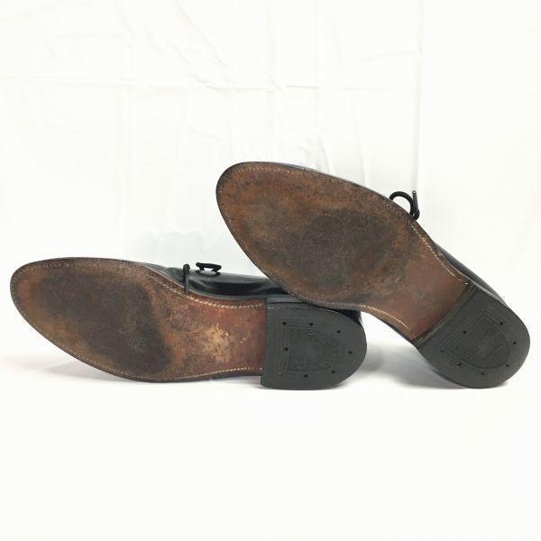 Vintage 60s70s Thom McAn Bootmaster Premium Model Business Shoes U-Tip Black Size 25.526.0 Men's(USED)