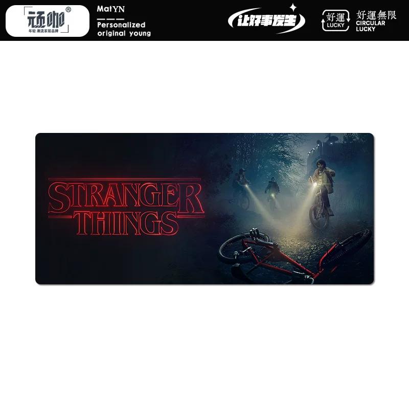 New  Creativity Stranger Things Peripheral High Definition Printing Leather Mouse Pad Large Size Computer Non-slip and Dirty-resistant Keyboard Pad
