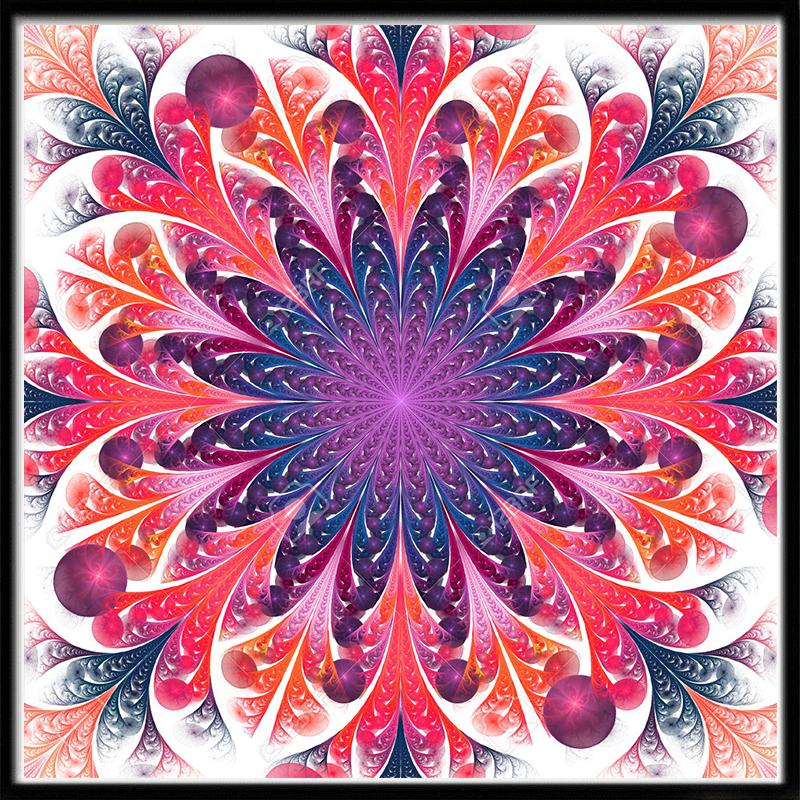 Full Circle Diamond 5D Diy Diamond Painting Mandala Colorful Flower Diamond Embroidery Cross Stitch Home Decoration Gift