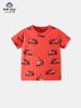 Children's Cartoon Car T-shirt - Spring/Summer 2026, Short-Sleeve, Round Neck