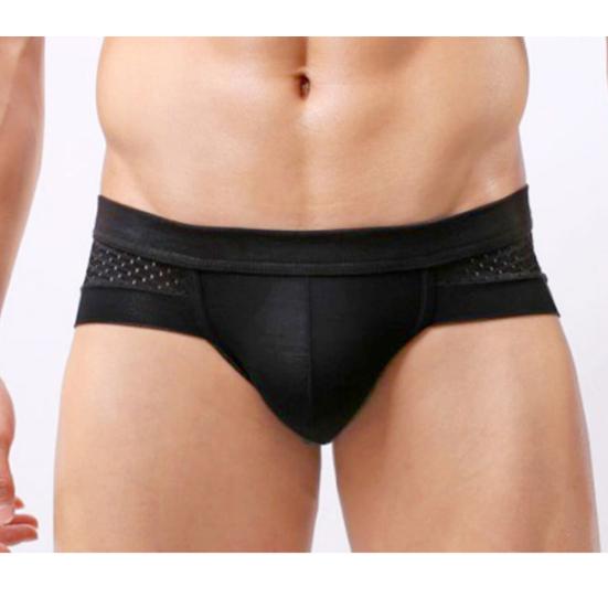 Fashion Men Mesh Breathable Modal Cotton Underwear Shorts Briefs Underpants