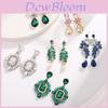 Vintage Luxury Drop Earrings For Women With Alloy Shape Evening Jewelry