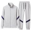 Men's Large Sportswear Set: Loose Fit Cardigan & Joggers for Running & Fitness