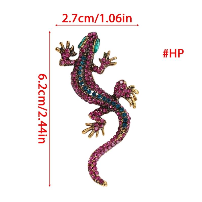 Retro Reptile Lapel Pin Fashionable Lizard Brooch With Vintage Detailing Perfect For Scarf Hat Outfit Accessories Gift Choice