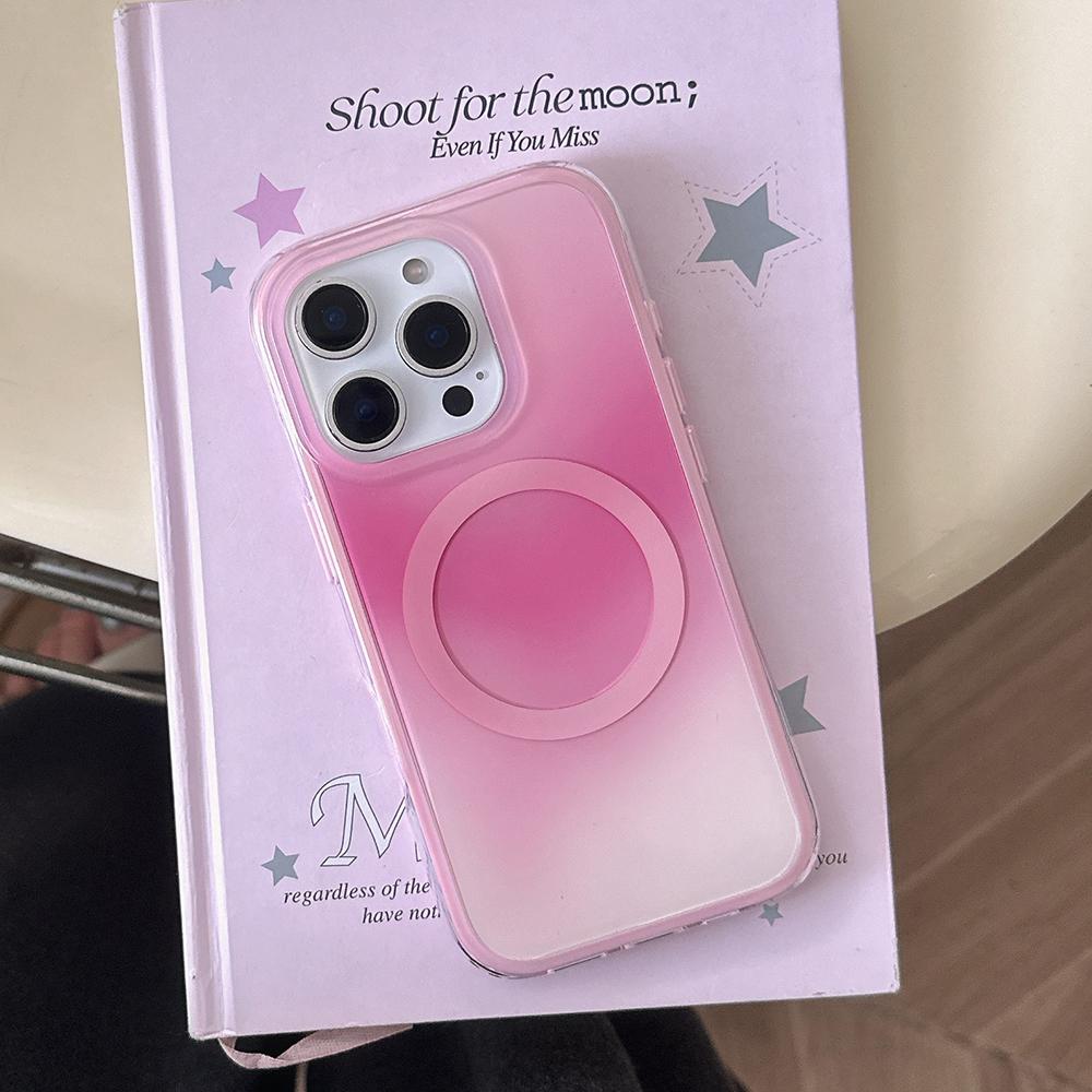 

Lovely Gradient Pattern Wireless Charge For Magsafe Case for iPhone13 14 15 16 17 Pro Max Magnetic Cover for iPhone 17 Pro Max iPhone17