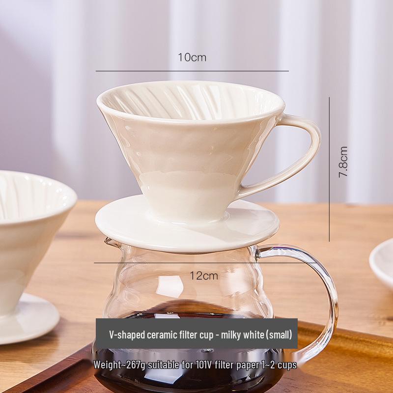 

Європейська керамічна V60 крапельна кавоварка лійка-фільтр