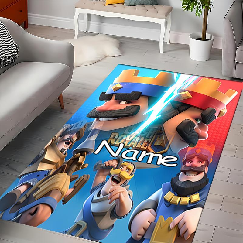 Custom Personalization Clash Royale Area Rug - Perfect For Kitchen, Bathroom,Laundry Room Decor Large Size Available,Gift All Seasons