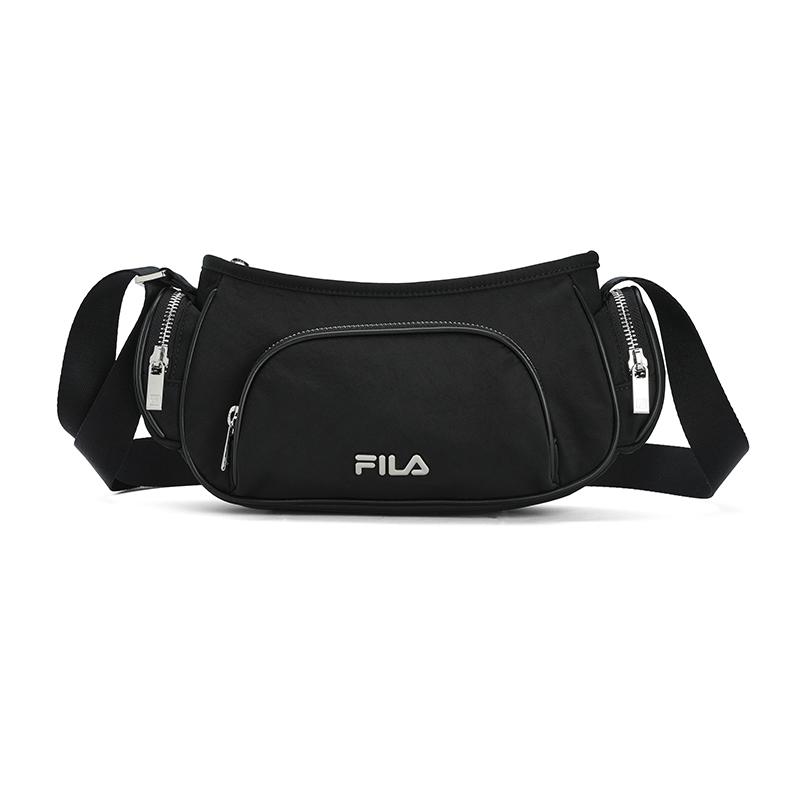 New FILA Fabric Crossbody Bag Regular Unisex Jet Black F13W528163FBK
