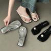 Internet celebrities popular soft-soled flip-flops shoes women wear 2024 summer new casual versatile beach sandals