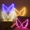 XYXP Fairy Wings Neon Lights Angel Wing Wedding USB Powered Acrylic Led Wall Decor Girl Children To the Room With Sign Gift