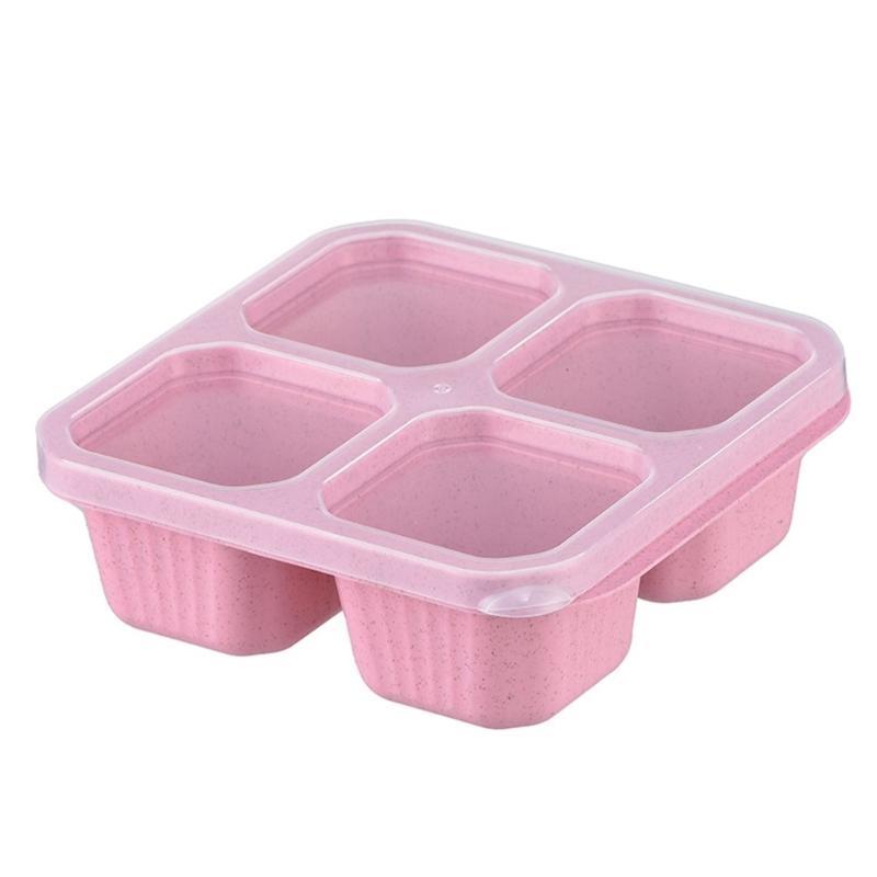 Multiple Compartment Bentos Snacks Box Reusable Meal Preparation Container for Kids and Adults Storage