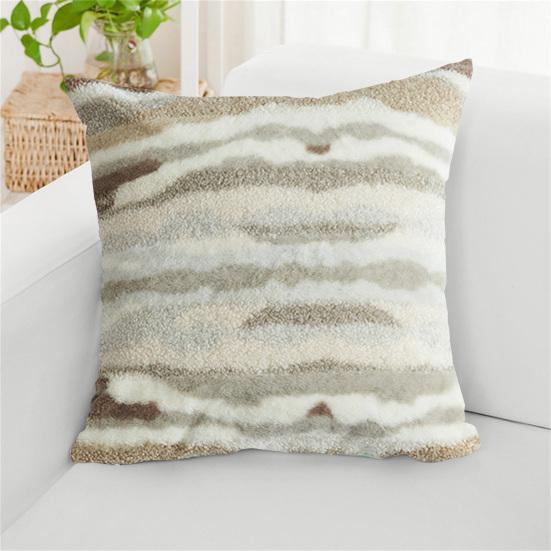 Throw Pillowcase Textured Hidden Zipper Closure Plush Pillow Sham Bedroom Living Room Sofa Decoration Cushion Cover