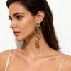 Asymmetrical Womens Resin Earrings Geometric Design Colorful Gemstone Style Chic Minimalist Accessory 2026