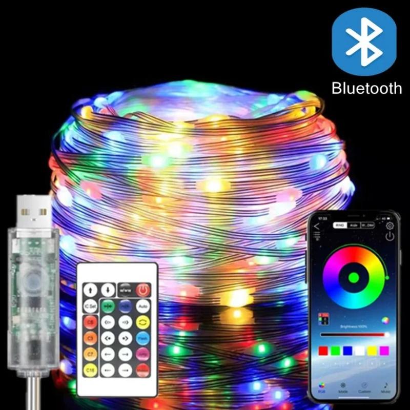 RGBIC LED Light Strip 5/10/20 Meters Bluetooth APP Music Synchronization DIY Programmable Decorative Fairy Lights