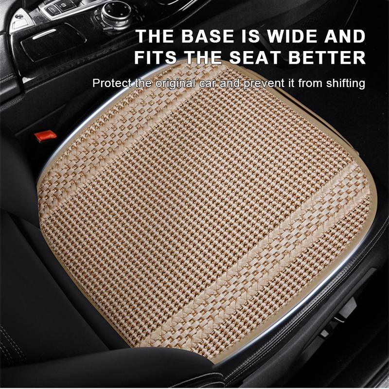 SEAMETAL Ice Silk Car Seat Cover Full Set Breathable Non-slip Car Seat Cover Protector Four Seasons Car Accessories