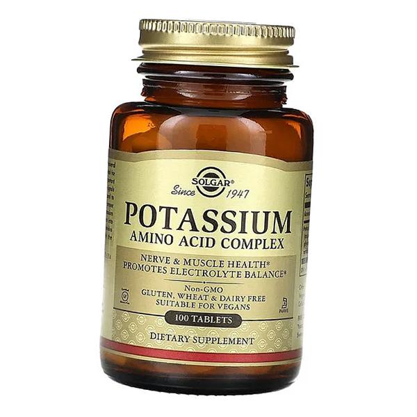 Potassium Amino Acid Complex 99, Solgar 100 Tabs (36313233)