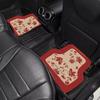 New Chinese-Style Car Floor Mats, Universal, Dirt-Resistant, Earthy Red, with a Sense of Atmosphere, Can Be Cut, Diatomaceous Earth Car Carpet Mats