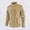 Outdoor Jacket Removable Hooded Long Sleeve Zipper Closure Jacket Coat with Multi Pockets