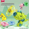 Flying Light-Up Dragonfly Dinosaur Gyro Toy: Outdoor Parent-Child Interactive Flash Saucer Gun