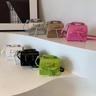 Summer Korean Retro Bow Crossbody Bag Girl Fashion British Style Portable Mini Crossbody Wallet