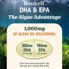 Complément alimentaire à base d'huile d'algues Oméga-3 végétalienne, 120 gélules molles par flacon