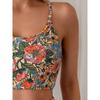 Nouveau Maillot de Bain Bikini Sexy Bikini Imprimé Taille Haute Maillot de Bain à Fente pour Femmes