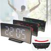 Stylish Modern Led Electronic Alarm Clock With Large Curved Screen And Mirror Function