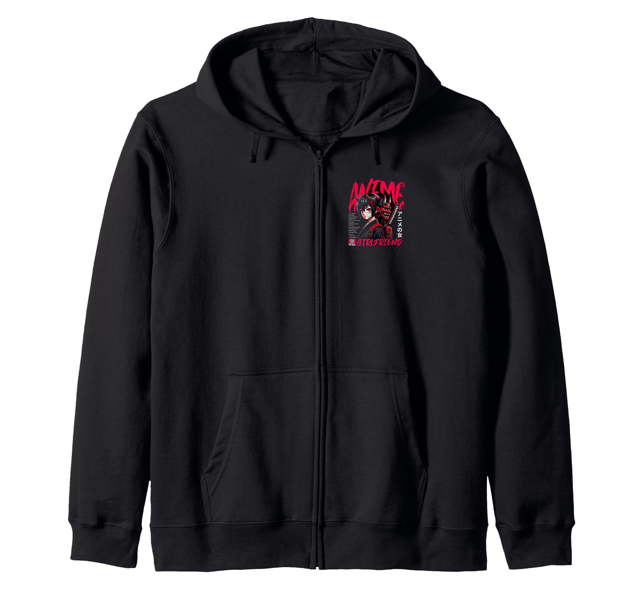 Japanese anime cute fox hoodie Manga, merchandise, design, men s, women s, kids  zip-up чёрный