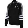 Adidas Originals Auth TT Lifestyle Series Knitted Zip Striped Long Sleeve Jacket Men Jacket Black DJ2856