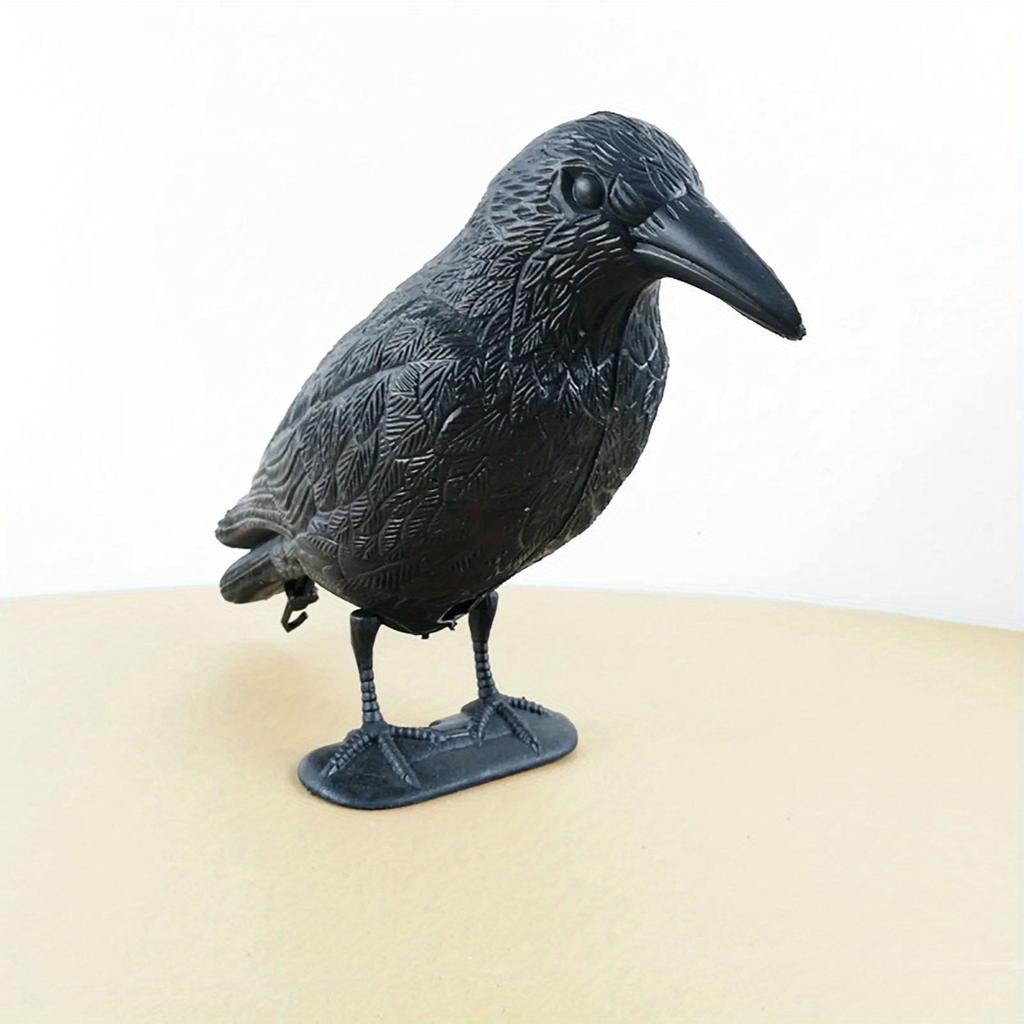 Simulation Crow Black Raven Bird Repellent Natural Pest Control Pigeon Repellent Raven Prop Scary Decoration Party Supplies