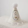 Cute Headwear Birthday Hat Lace Photo Props Birthday White Hat Princess Style Flower Blue Hat Girls