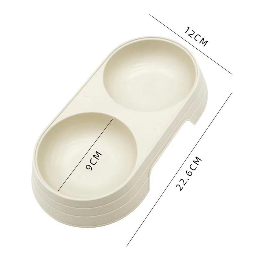 Double Pet Bowls Dog Food Water Feeder Dual-use Pet Drinking Dish Feeder Cat Puppy Feeding Supplies Small Dog Accessories