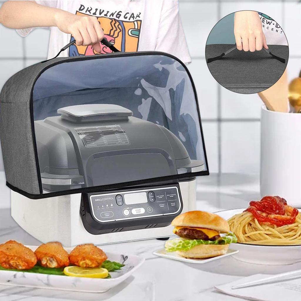 Staubschutzhaube für Ninja Foodi Grill, robuste Küchenstaubkappe mit Aufbewahrungstaschen, wasserdichte Staubschutzhaube für Haushaltsgrills und Toaster