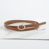 A Slim Belt for Women with Inlaid Pearls, A Simple, Hole-free, Knotted Belt Paired with Casual Pants and A Dress for Women