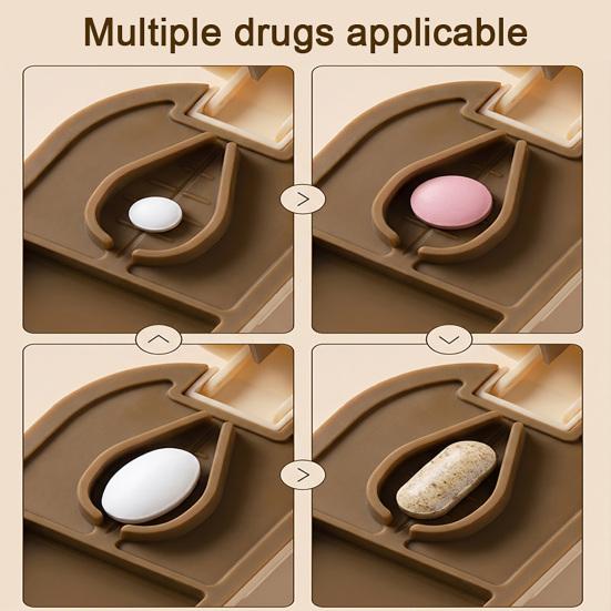 Pill Case Compact Size Storage Box Food Grade PP 1 Pc