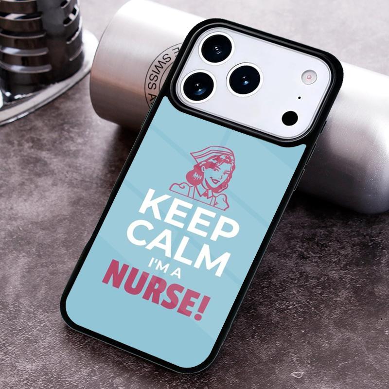 Medizin Beruhige dich, ich bin Krankenschwester weiche Handyhülle für iPhone 17 16 15 Pro Max Air 14 13 12 11 Plus Stoßfeste Capa Hülle