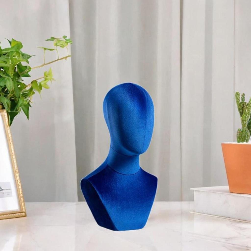 Bust Mannequin Head Hat Rack Cloth Table Training Wig Display for Hair Styling Home