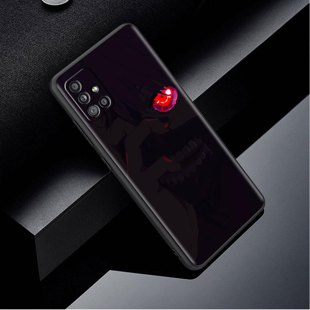 Pouzdro pro Samsung Galaxy A52 A12 A51 A32 A71 A21s A22 A11 A02s A03 A23 A13 A53 A41 A31 A72 Měkký Kryt na Telefon Tokyo Ghoul Anime Sac