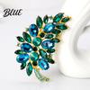 Cubic Zirconia Inlaid Brooch Pin Women Lightweight Flower Cluster Sparkling