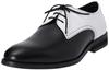Yosuke Men's Oxford Shoes, Black and White, Size 26.5cm, 5018011