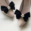 Elegant Bowknot Shoe Clip for Flats Pumps Decorative Shoe Accessories Clip Women Wedding Party Shoe Decorations Clip